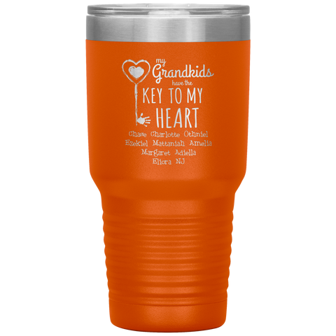 Image of My Grandkids Have The Key To My Heart Tumbler