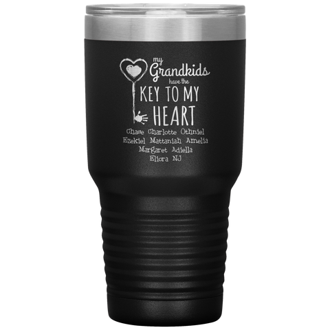 Image of My Grandkids Have The Key To My Heart Tumbler