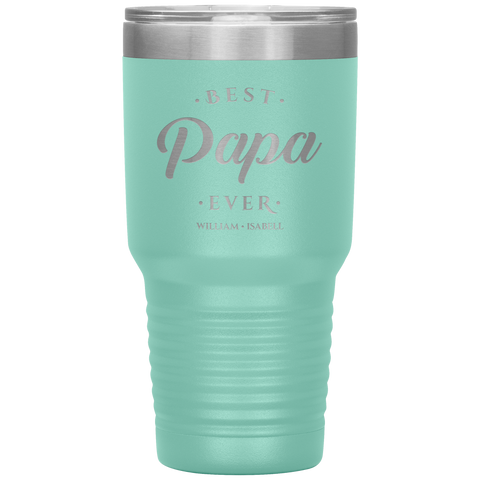 Image of Best Papa Ever Personalized Tumbler