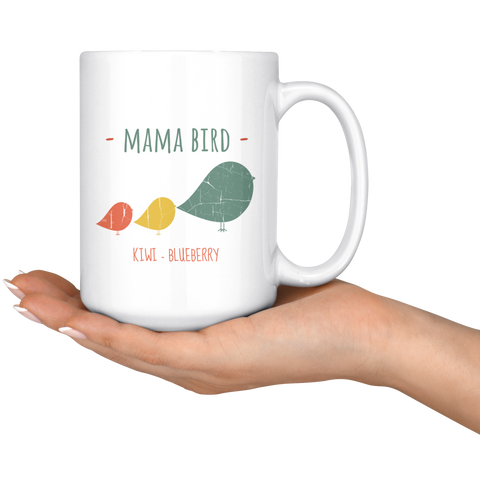 Image of Mama Bird Kiwi Blueberry 15oz Mug