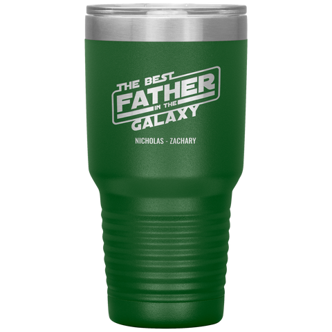 Image of The Best Father In The Galaxy Personalized Tumbler