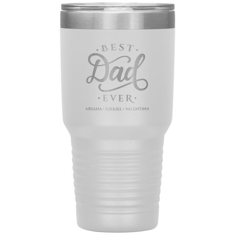 Image of Best Dad Ever Personalized Tumbler June 3