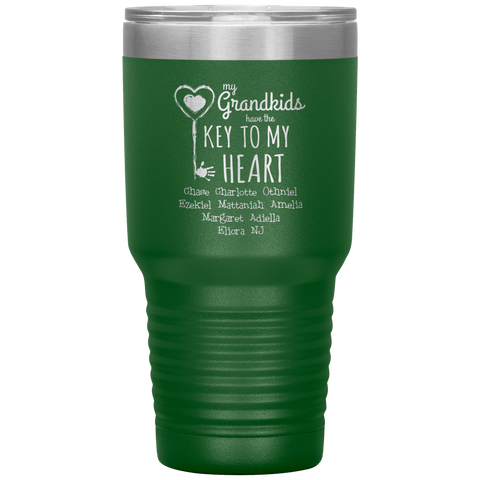 Image of My Grandkids Have The Key To My Heart Tumbler