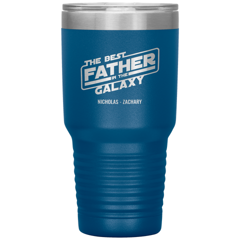 Image of The Best Father In The Galaxy Personalized Tumbler