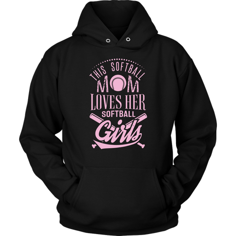 Image of This Softball Mom Loves Her Softball Girls Hoodie