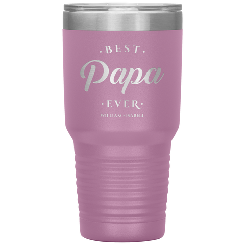 Image of Best Papa Ever Personalized Tumbler