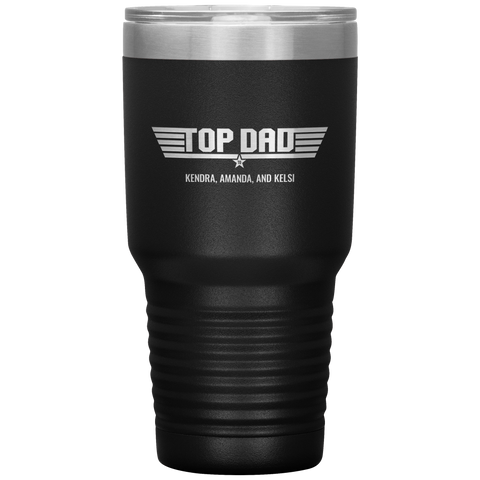 Image of Top Dad Personalized Tumbler