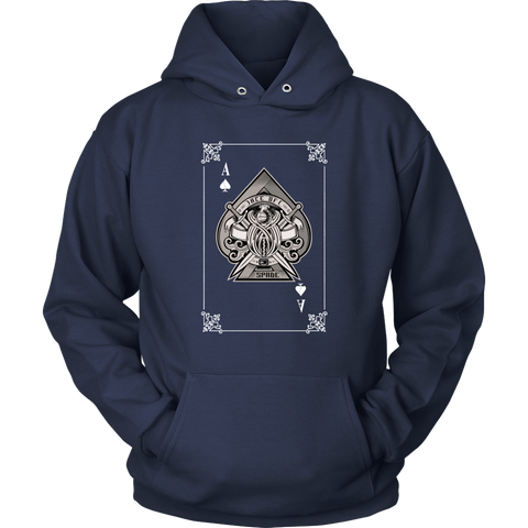 Image of Ace of Spade Card Unisex Hoodie Sweatshirt