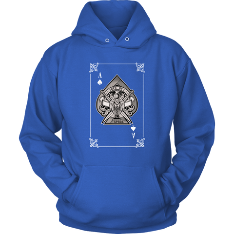 Image of Ace of Spade Card Unisex Hoodie Sweatshirt
