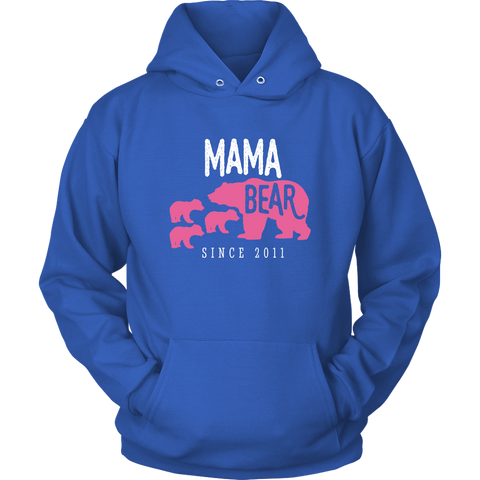 Image of Mama Bear with 3 Cubs Hoodie Sweatshirt