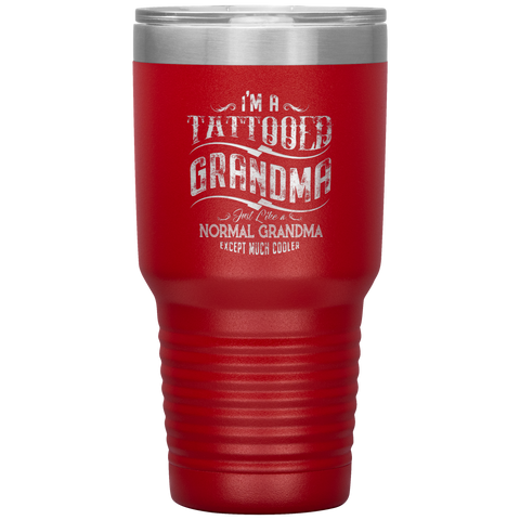 Image of Tattooed Grandma Polar Camel 30oz Stainless Steel Tumbler