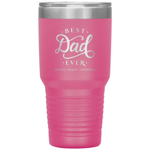 Image of Best Dad Ever Personalized Tumbler June 3