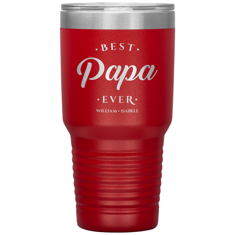 Image of Best Papa Ever Personalized Tumbler