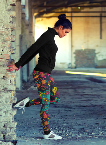 Image of Sugar Skull Leggings Cats