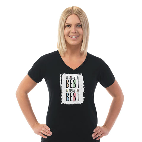 Image of Takes The Best Ladies Cotton V-Neck T-Shirt