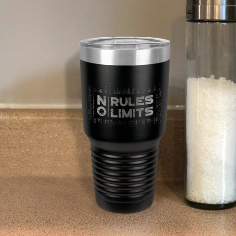 Image of Stainless Steel Tumbler No Rules No Limits
