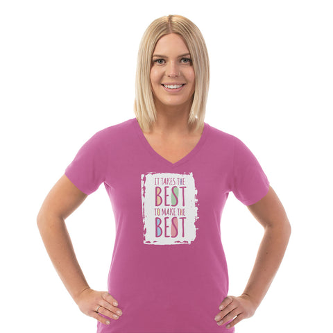 Image of Takes The Best Ladies Cotton V-Neck T-Shirt