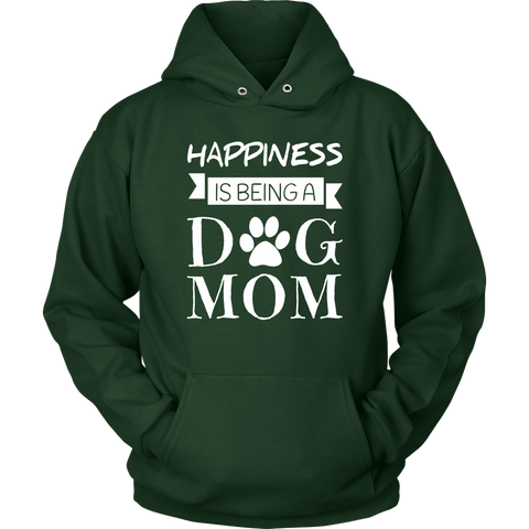 Image of Happiness Is Being A Dog Mom Hoodie Sweatshirt