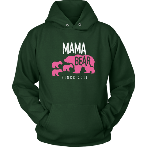 Image of Mama Bear with 3 Cubs Hoodie Sweatshirt