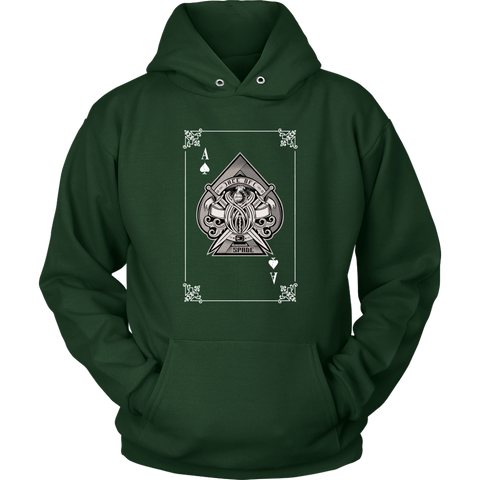Image of Ace of Spade Card Unisex Hoodie Sweatshirt