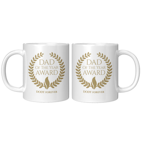 Image of Dad Of The Year Award Personalized Ceramic Mug