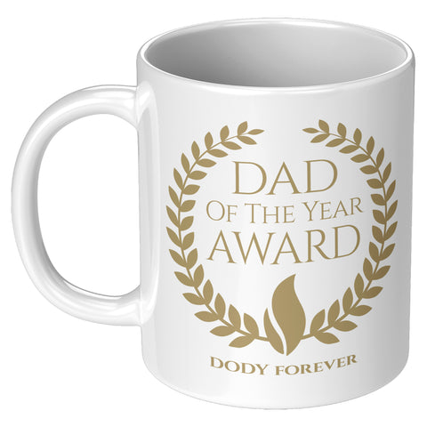 Image of Dad Of The Year Award Personalized Ceramic Mug