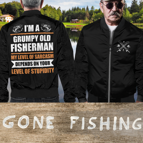 Image of Grumpy Old Fisherman Bomber Jacket