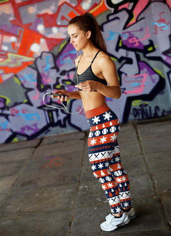 Image of HOU BB Christmas Leggings