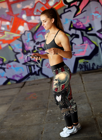 Image of Sugar Skull Leggings Sally and Jack