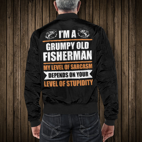 Image of Grumpy Old Fisherman Bomber Jacket