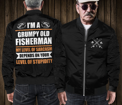 Image of Grumpy Old Fisherman Bomber Jacket