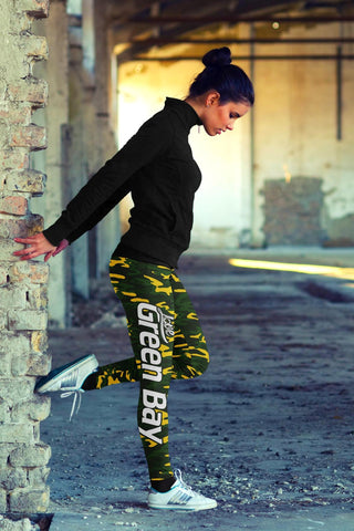 Image of Green Bay Sports Camo Leggings