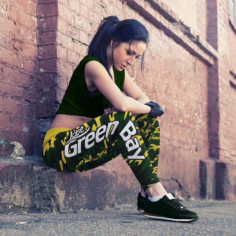 Image of Green Bay Sports Camo Leggings