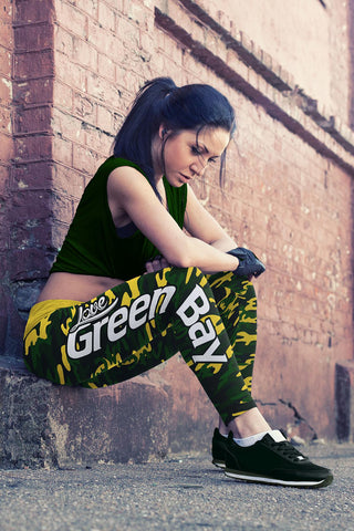 Image of Green Bay Sports Camo Leggings