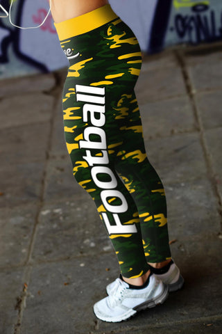 Image of Green Bay Sports Camo Leggings