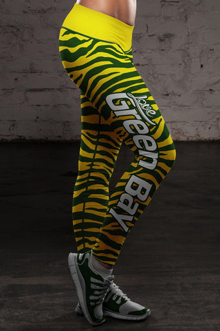 Image of Green Bay Sports Striped Leggings