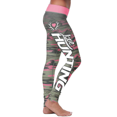 Image of Hunting Leggings Pink Camo