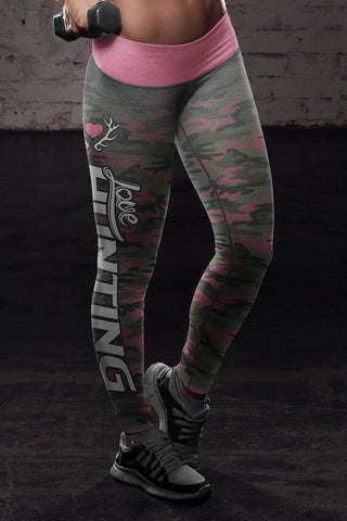 Image of Hunting Leggings Pink Camo