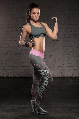 Image of Hunting Leggings Pink Camo