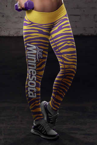 Image of MIN FB Striped Leggings