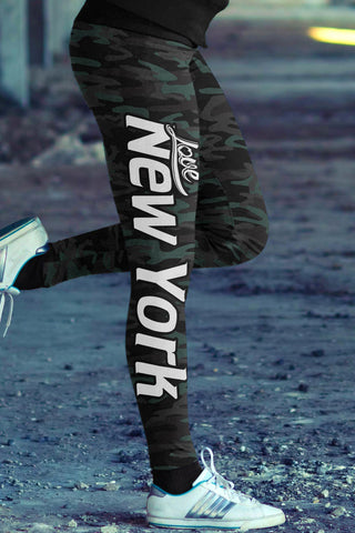 Image of NY JET Camo FB Leggings