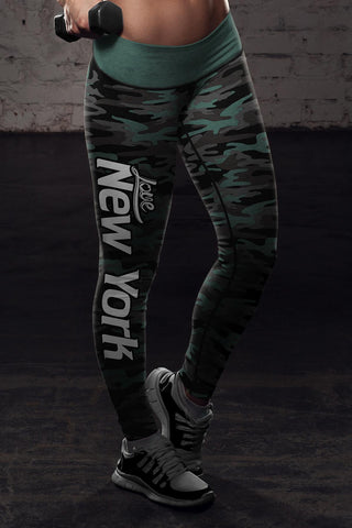 Image of NY JET Camo FB Leggings