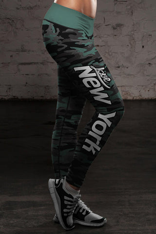 Image of NY JET Camo FB Leggings