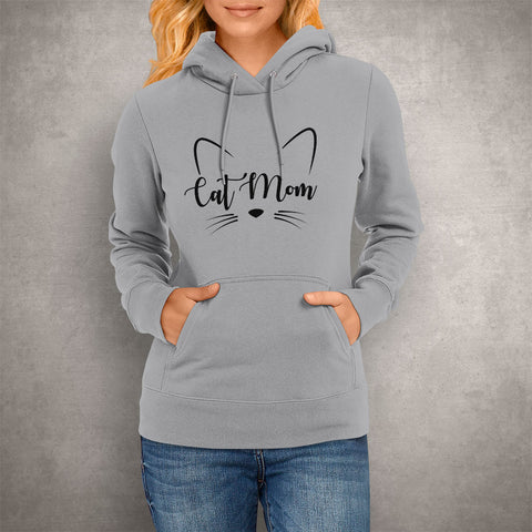 Image of Cat Mom Whiskers Hoodie