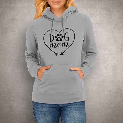 Image of Dog Mom Heart Hoodie