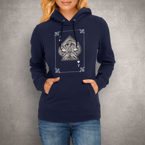 Image of Unisex Hoodie Card Ace of Spades