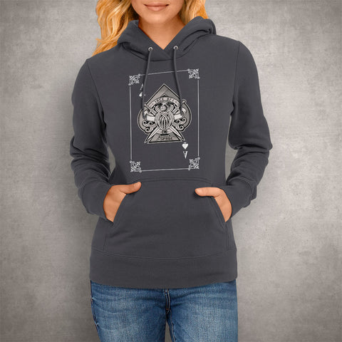 Image of Unisex Hoodie Card Ace of Spades
