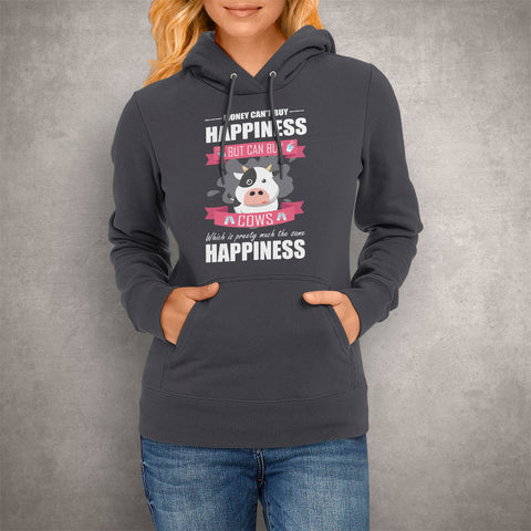 Image of Unisex Hoodie Happiness Cow Lover