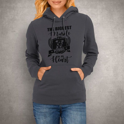 Image of Unisex Hoodie The Biggest Muscle in a Pitbull is its Heart