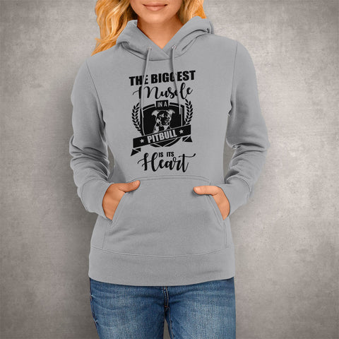 Image of Unisex Hoodie The Biggest Muscle in a Pitbull is its Heart